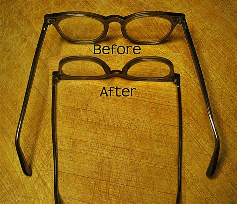 rubber bands to tighten eyeglasses.